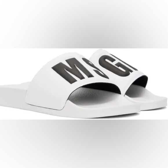 MSGM Milano Italy Slides Pool Shoes Sandals Size 38 Italian - Picture 11 of 11